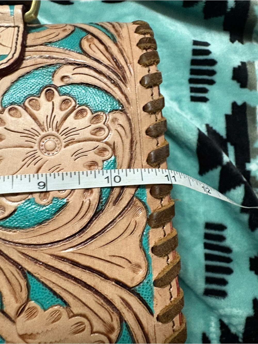 Western Floral Hand Tooled Medium Speedy - Picture 10 of 12